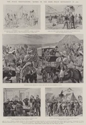 De vredesonderhandelingen, scènes van de Boerenvredesregeling in 1881